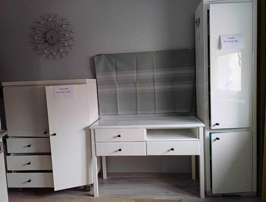 ZADBANE - Zestaw białych mebli do pokoju