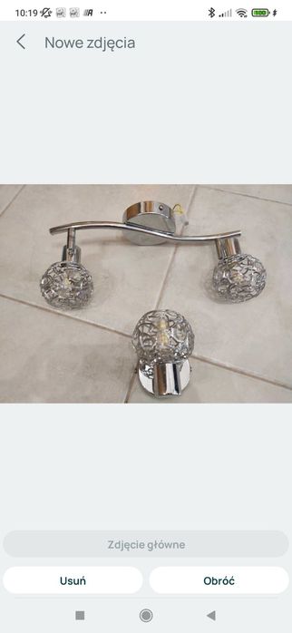 Lampa i kinkiet z żarówkami 5 wat