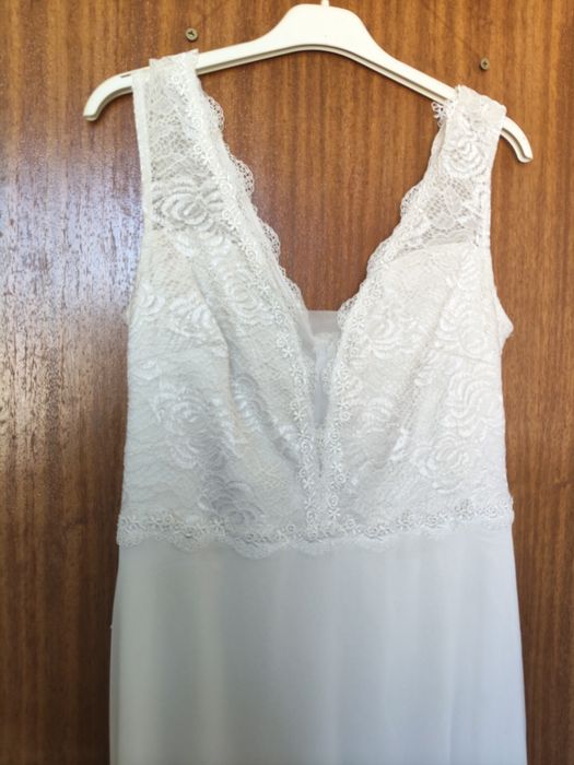 Vestido de noiva simples, tamanho 38