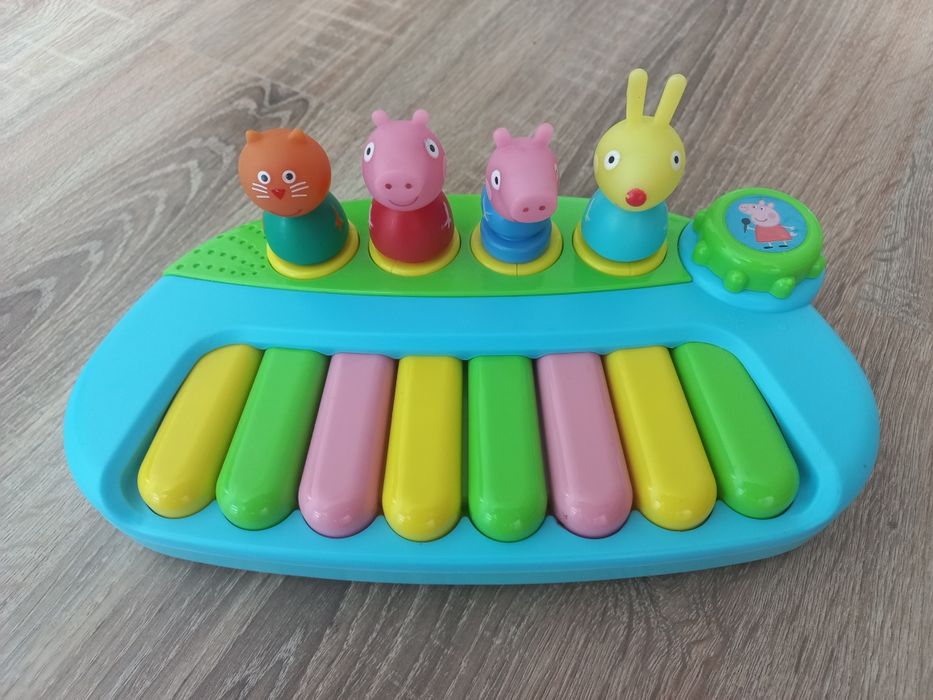 Pianino dla dzieci świnka peppa zabawka grająca pianinko baterie