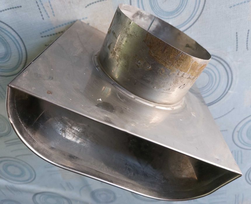 Chapéu fachada em inox