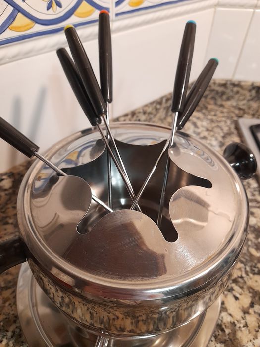 Panela fondue de inox