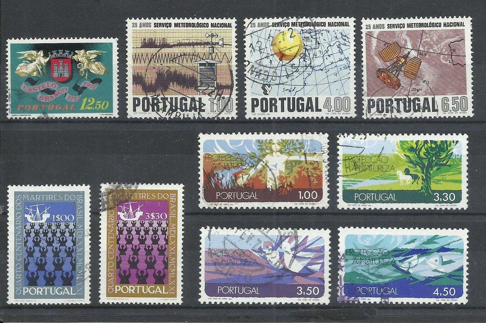 Selos portugueses – Ano incompleto de 1971, 34 selos usados