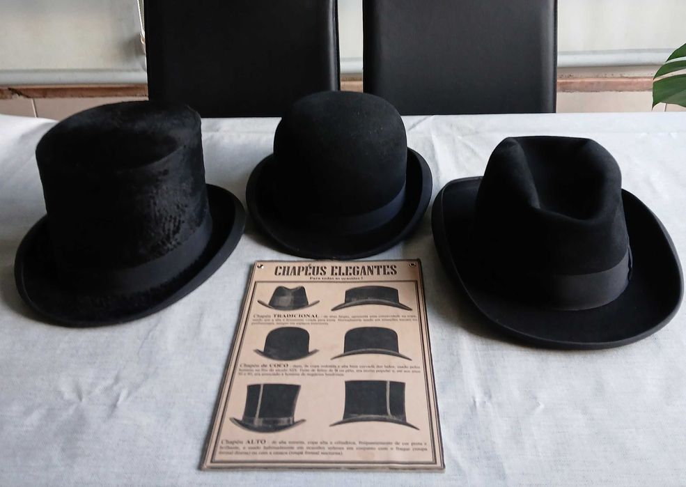 chapéus de homem - coleção vintage - 1º