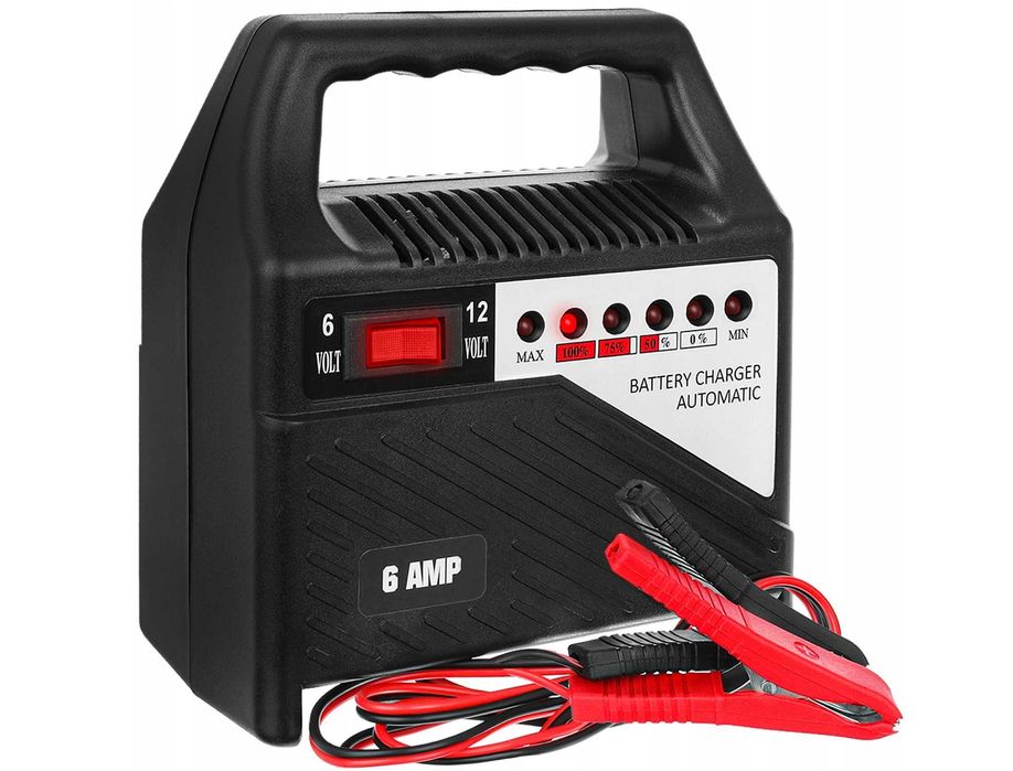 PROSTOWNIK do akumulatora 6V / 12V 6A łADOWARKA 20 - 65Ah 475