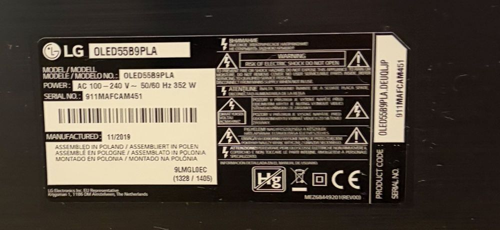 Tv oled 55'' com avaria