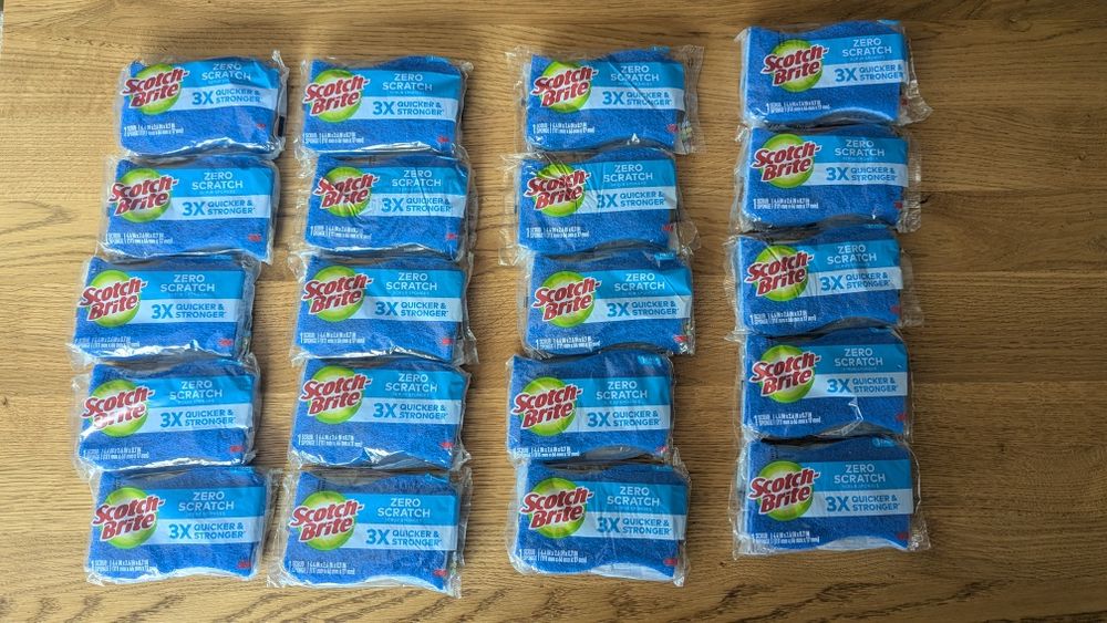 Gąbka kuchenna Scotch Brite zero scratch  5 sztuk