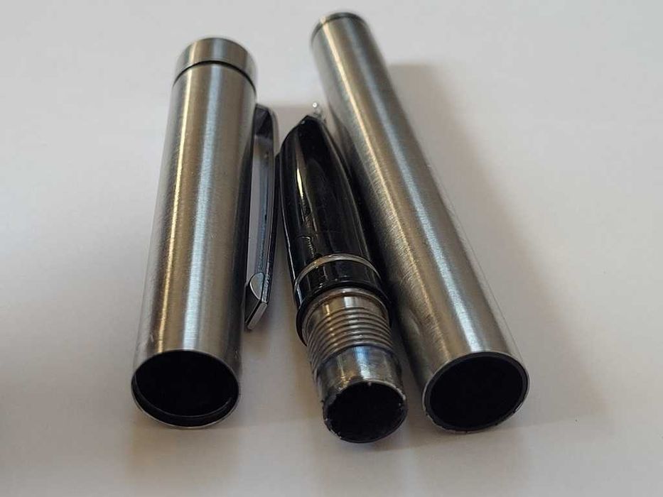 SHEAFFER Targa 1001 Brushed stainless steel, CP trim, steel nib - Classic - 1980