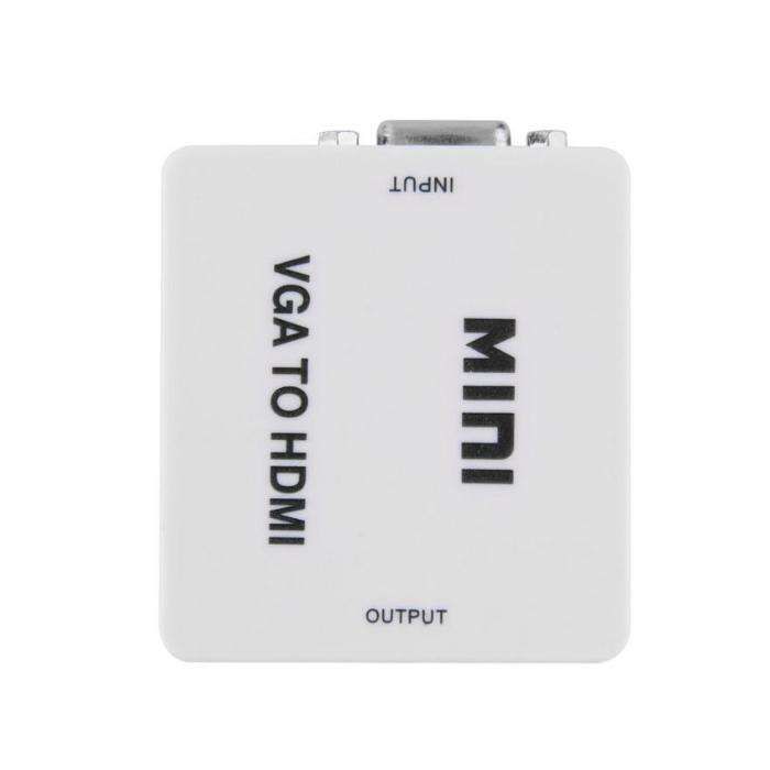 (NOVO) Conversor VGA + Áudio para HDMI - Branco