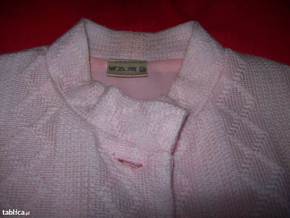 Żakiet ze stójką, różowy 40/42