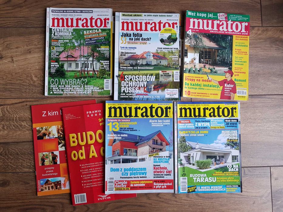 5 czasopism: MURATOR, gazeta