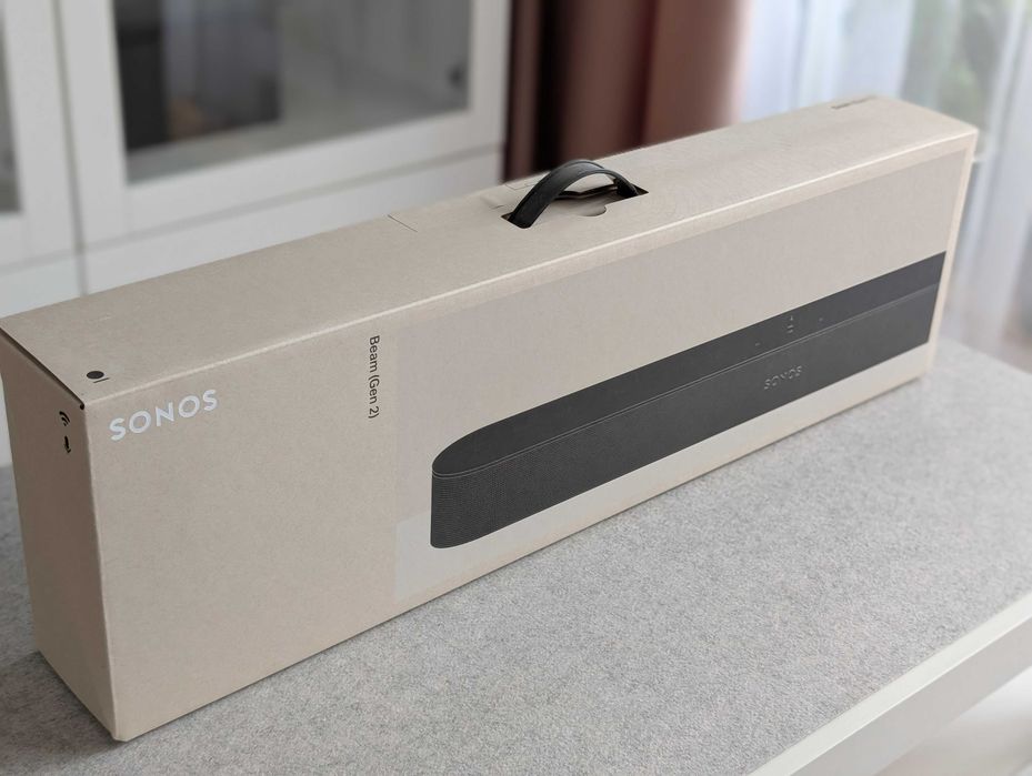 Sonos Beam Gen 2 Czarny Soundbar Dolby Atmos HDMI eARC Komplet Jak Nowy