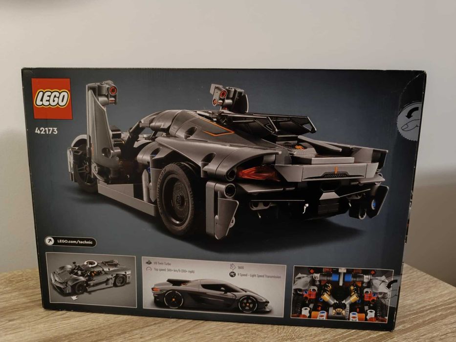 LEGO Technic 42173 Szary hipersamochód Koenigsegg Jesko Absolut