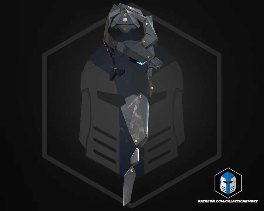 Zbroja Cosplay Null Cipher - Helldivers 1:1