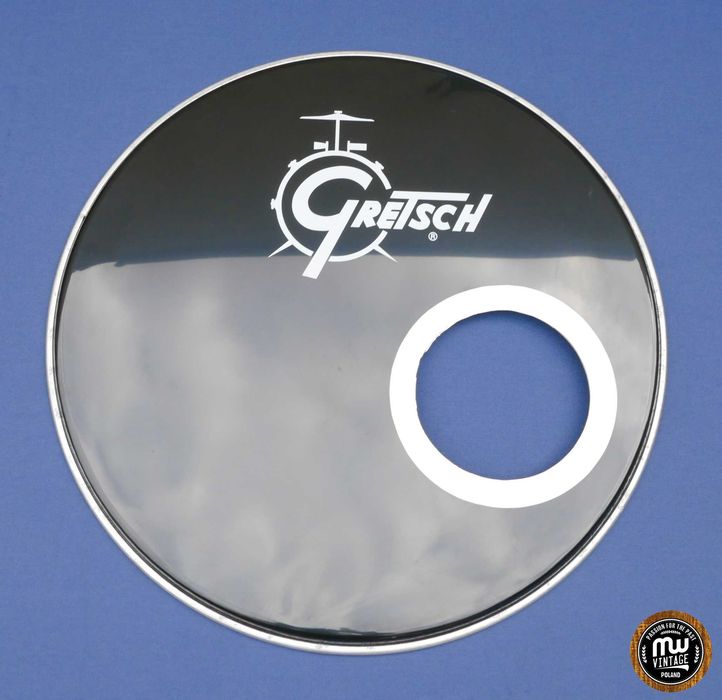 ‼️ Gretsch - naciąg rezonansowy z logo czarny 22" ‼️