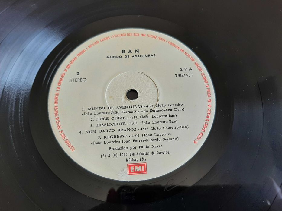 Ban - Mundo de Aventuras - Portugal - Vinil LP