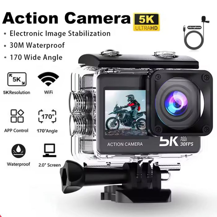 Новая Екшн камера 5к Ultra HD Action Camera