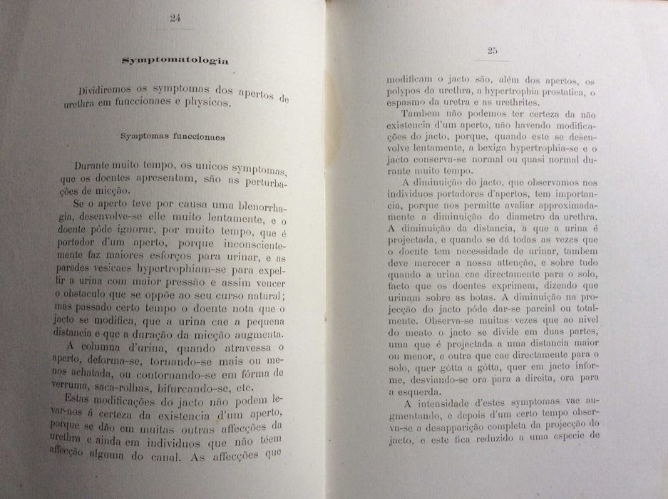 Breve estudo clinico sobre os apertos d´ urethra, 1888. Raro