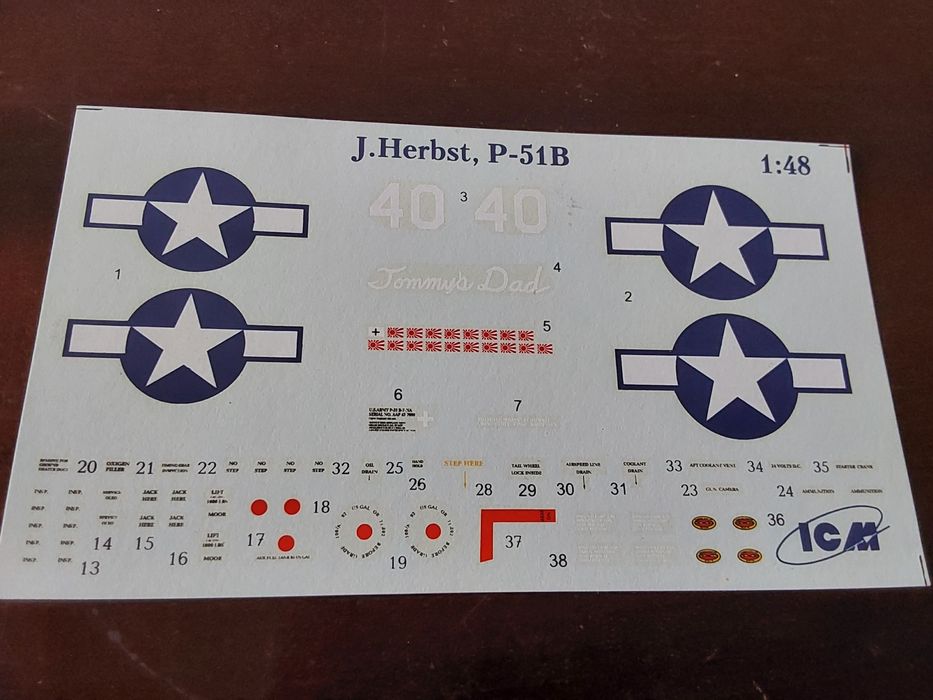 Декали для моделей самолетов 1:48