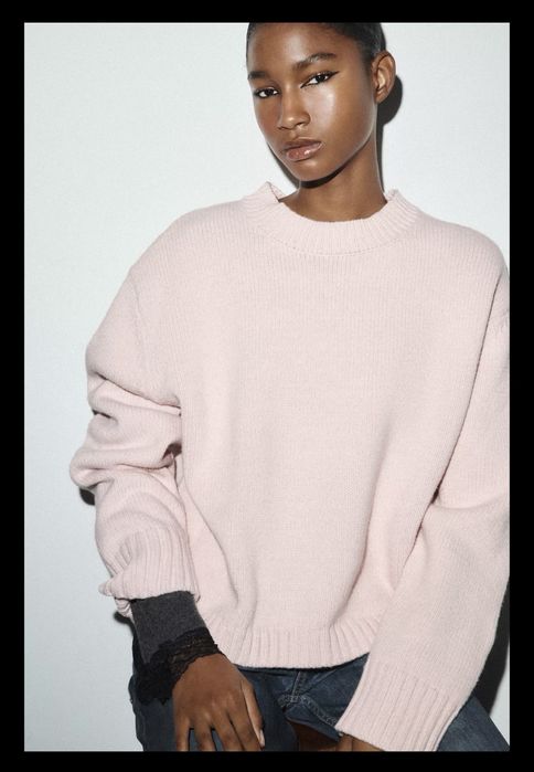 Светр zara рожевий новий