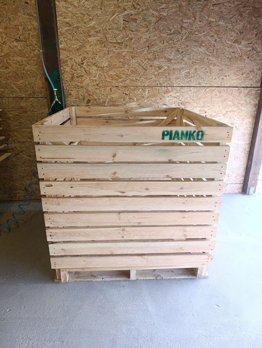 SOLIDNE Skrzyniopalety Skrzynie na Ziemniaki  Cebulę Marchewkę Pyrę 120x120x120