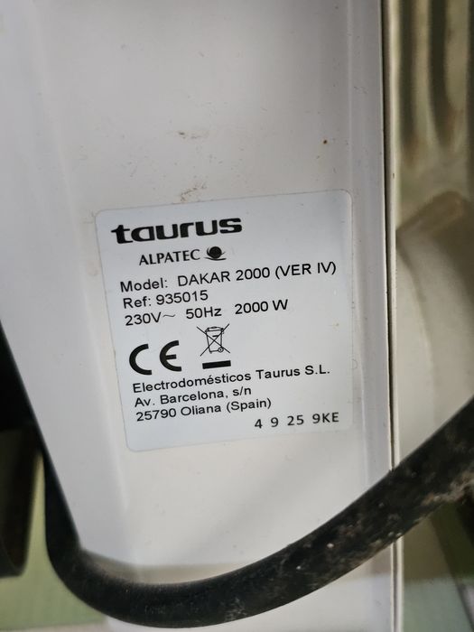 Aquecedor a óleo Taurus 2000w