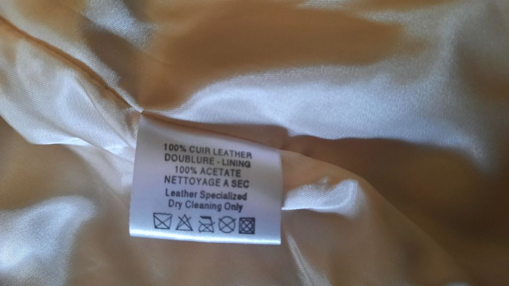VESPUCCI włoska kurtka 100%skóra naturalna jagnieca