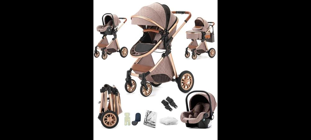 Carrinhos de bebê 3 em 1 novos, portes grátis