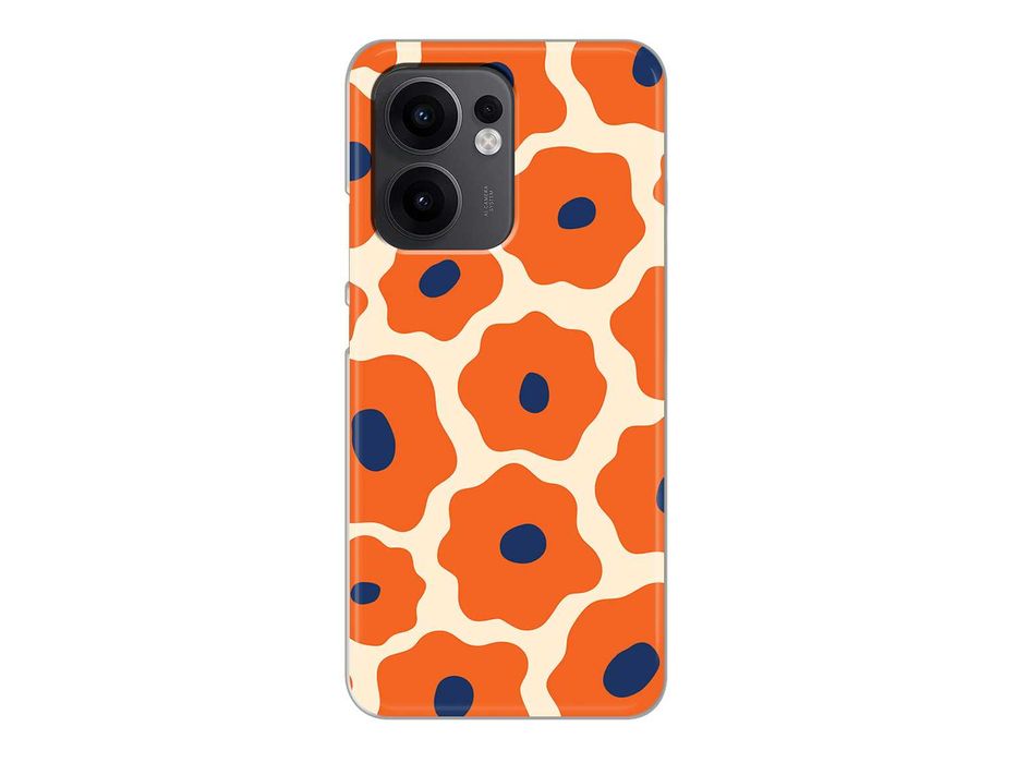 Capa silicone Flores Laranja Matisse para telemóveis Oppo