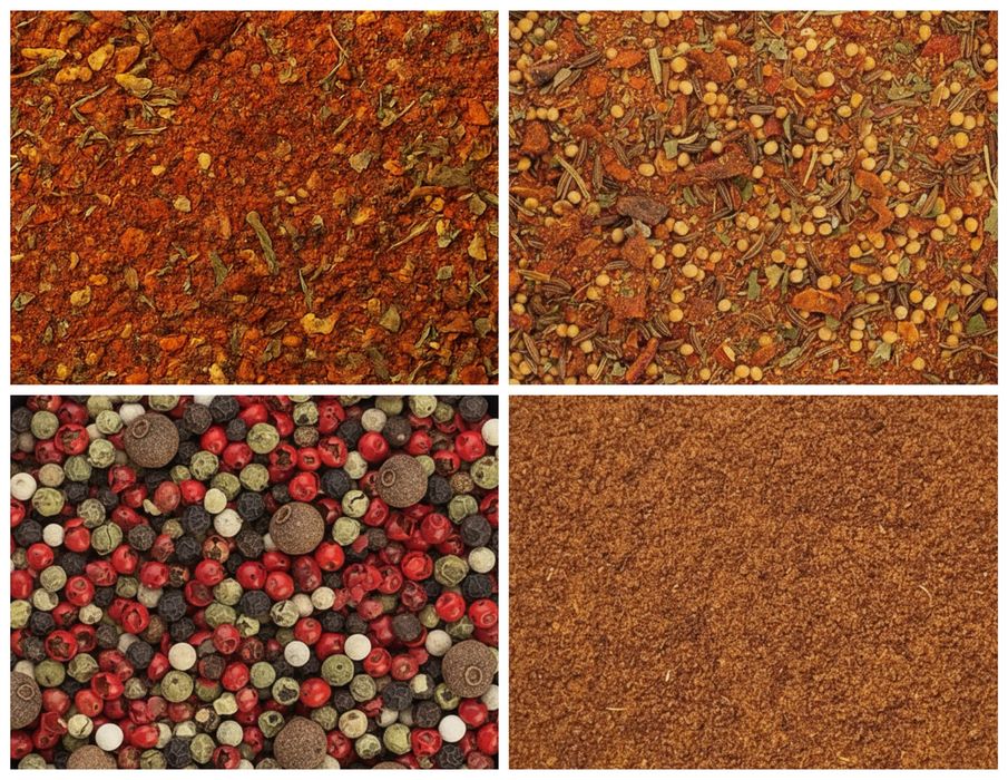 Перець чорний, духмяний, зелений, рожевий та інші спеції