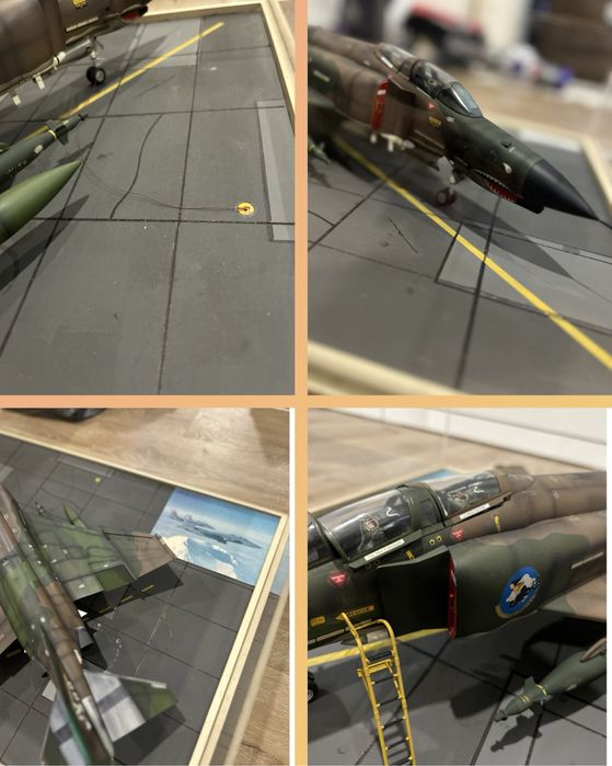 Maquetes Messerschmitt Me 262 e McDonnell Douglas F-4E Phantom II