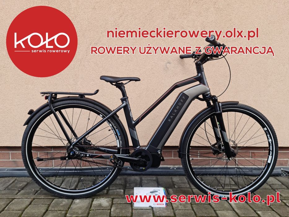 Rower elektryczny damski KALKHOFF koła 28 SHIMANO 8S aluminium pasek