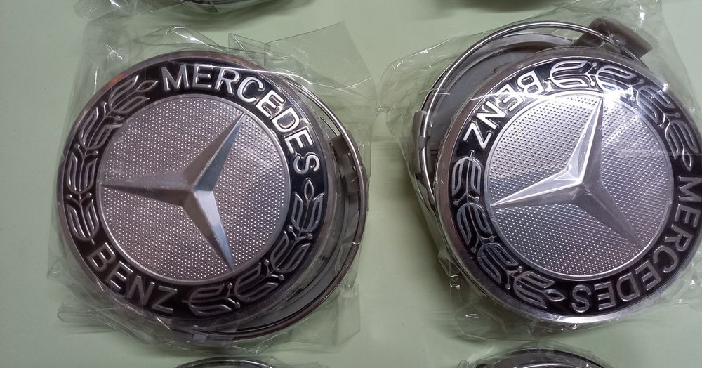 Centros de jantes Mercedes 75mm, 68mm e 60mm