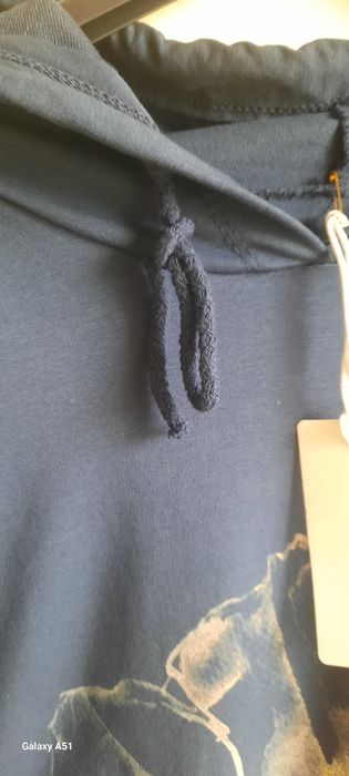 Bluza z kapturek oversize złoty kjwiat
