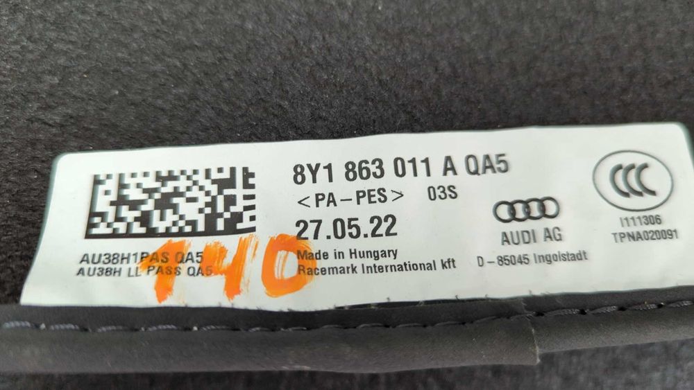 Килимки салона з Audi A3 2022 (8Y) Premium Седан