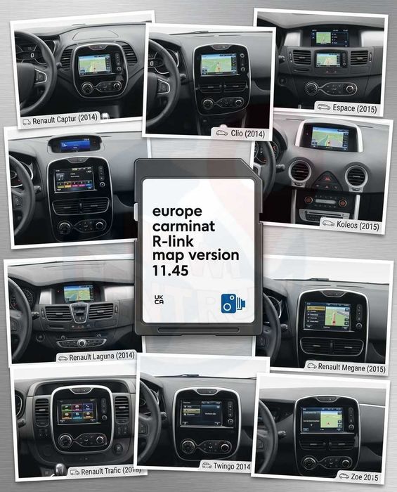 Renault TomTom R-Link 11.45 Mapy 2026/2027 Android Auto