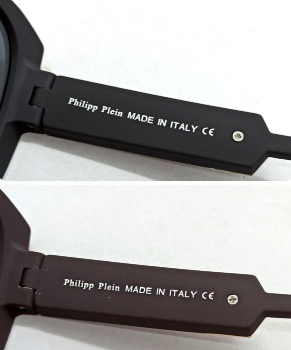 Philipp Plein очки маска унисекс черные и коричневые матовые модные