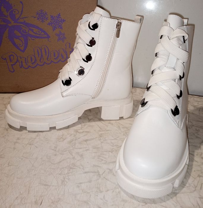 Ботинки женские кожаные зимние.