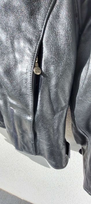 Motard Blusão em pele genuína marca Classic Gear