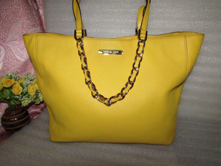 Красивейшая большая кожаная сумка ~ michael kors ~ harper