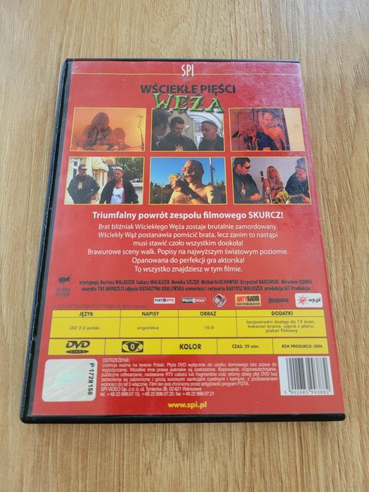 Wściekłe pięści węża dvd Bartosz Walaszek
