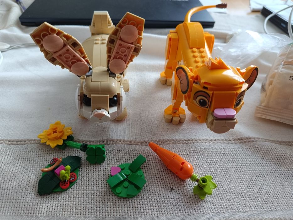 Zając i tygrys z LEGO