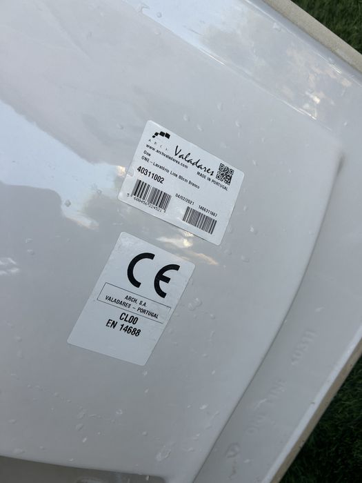 Lavatório Valadares ONE LINE 80cm Branco