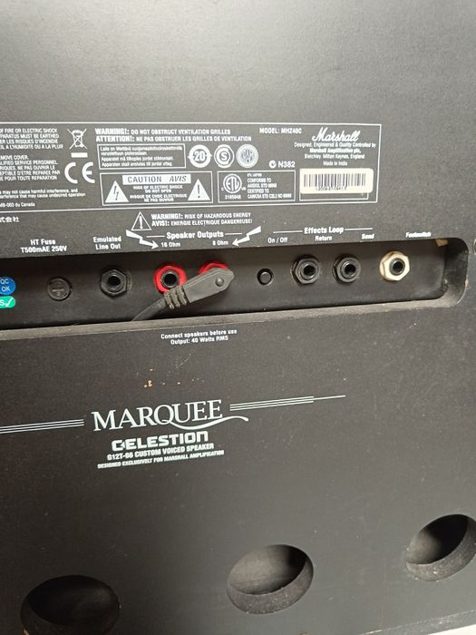 Amplificador Marshall a válvulas