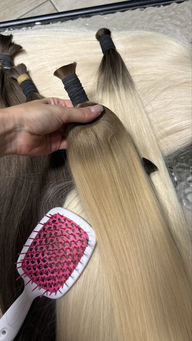 Натуральные волосы блонд славянка волосы для наращивания амбре