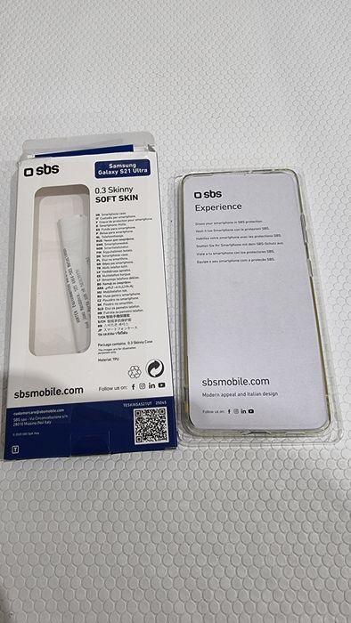 Capa em Gel SBS para Samsung Galaxy S21 Ultra - como nova
