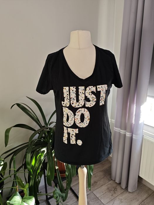 Koszulka sportowa Just do it 58% bawełna damska t-shirt 
Długość ok 62