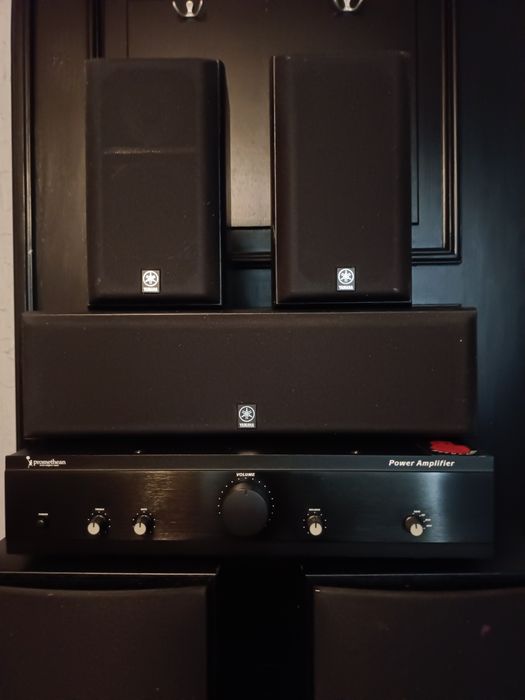 Zestaw Głośników YAMAHA + Wzmacniacz Promethean AV-3016