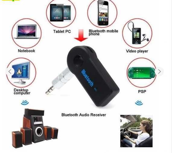 Адаптер Bluetooth AUX з мікрофоном і акумулятором