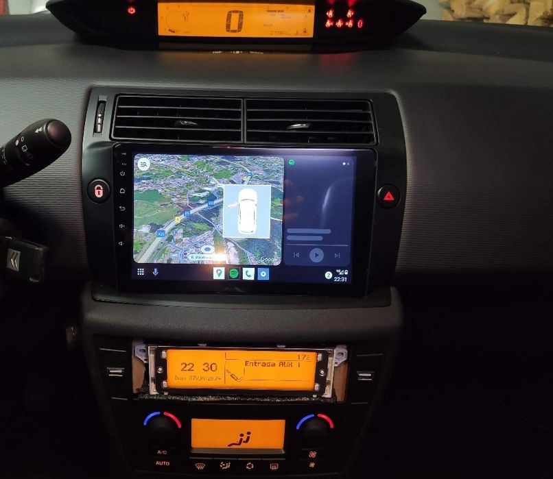 Rádio 9" android Citroen C4 2004 a 2014 WIFI GPS Novo